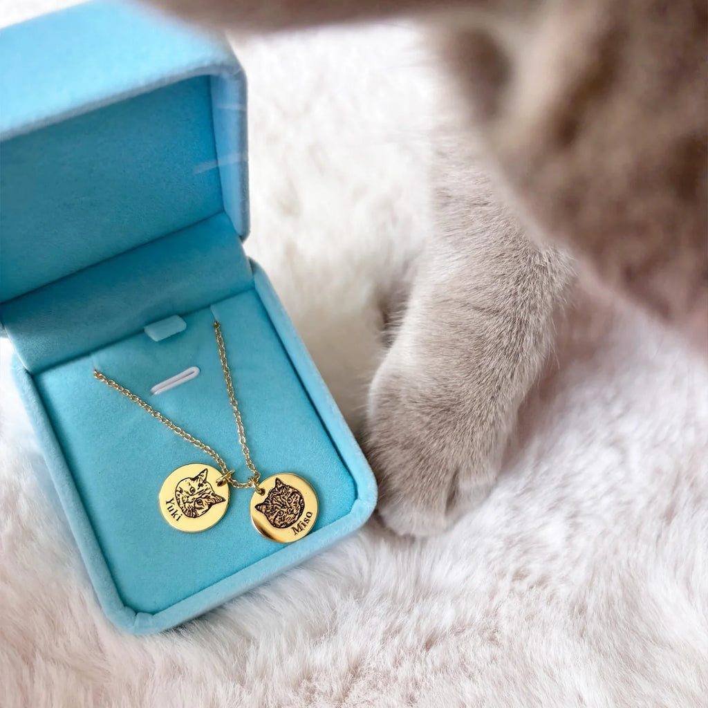 Collier avec la tête de ton animal