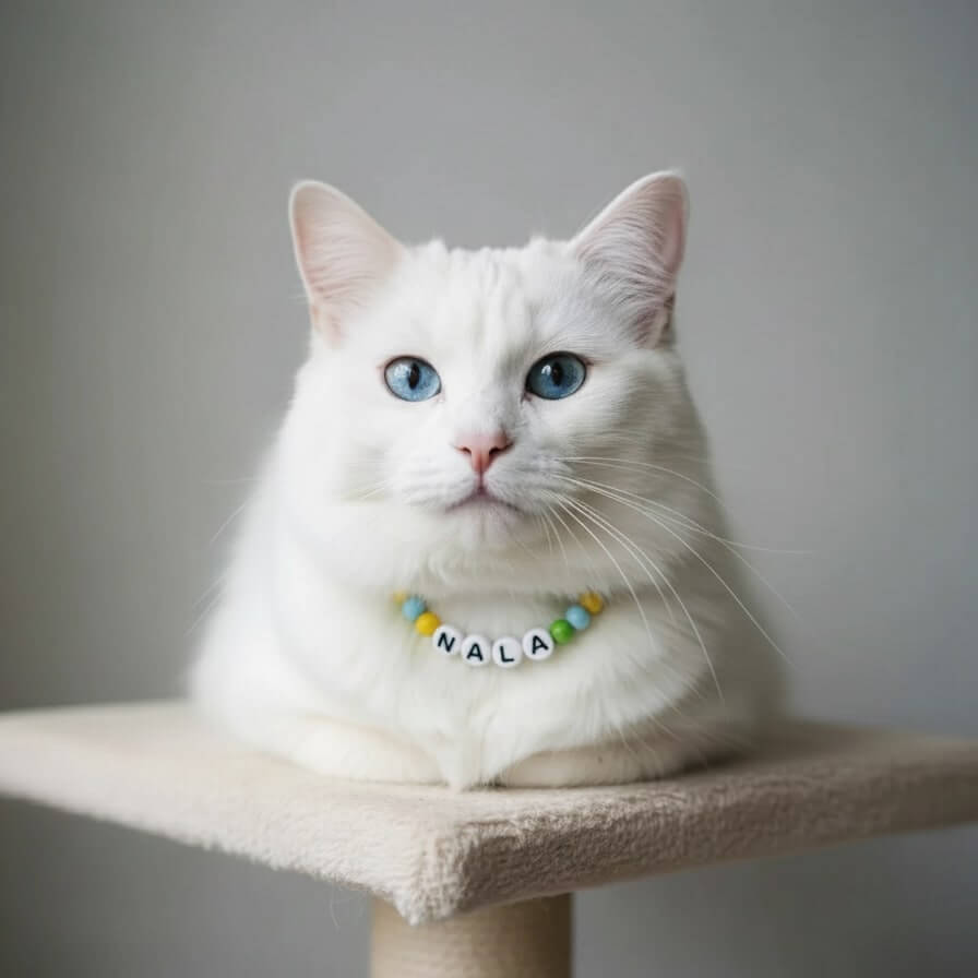 Collier unique pour chat avec son nom - Bloomy