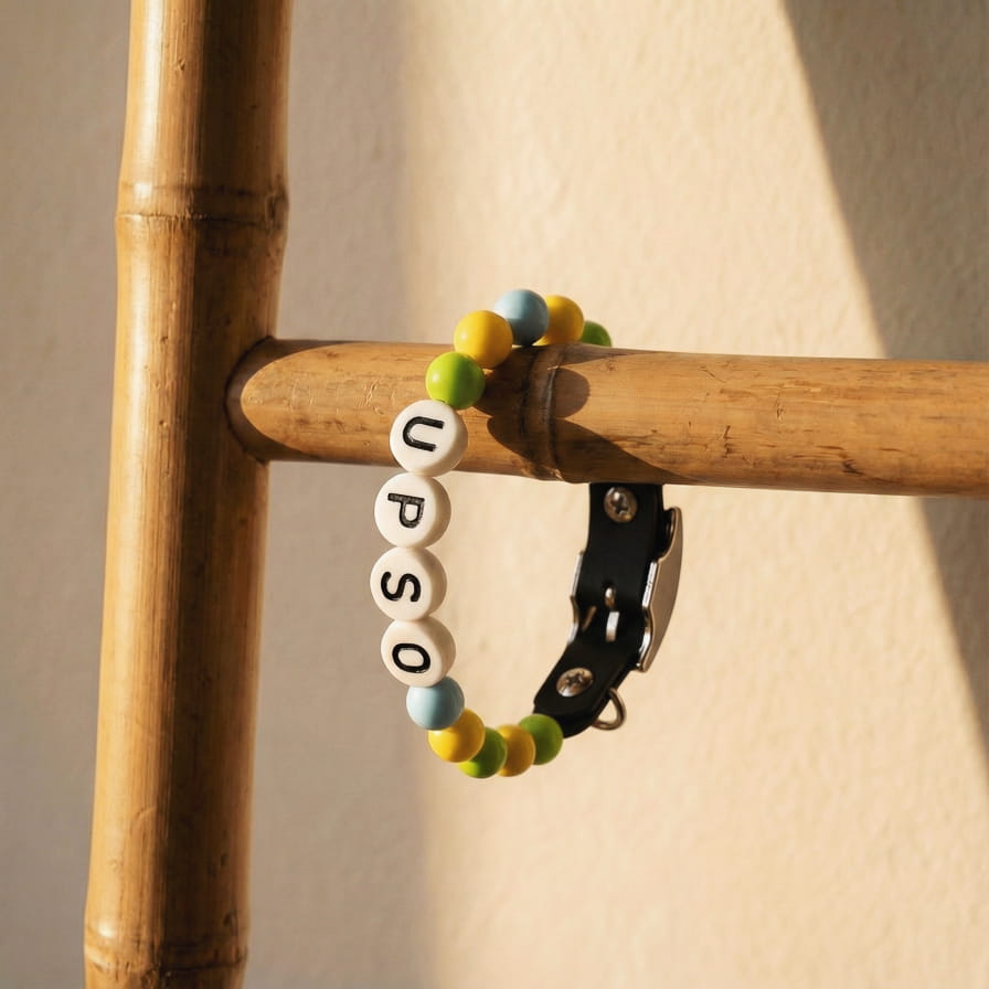 Collier unique pour chien avec son nom - Bloomy