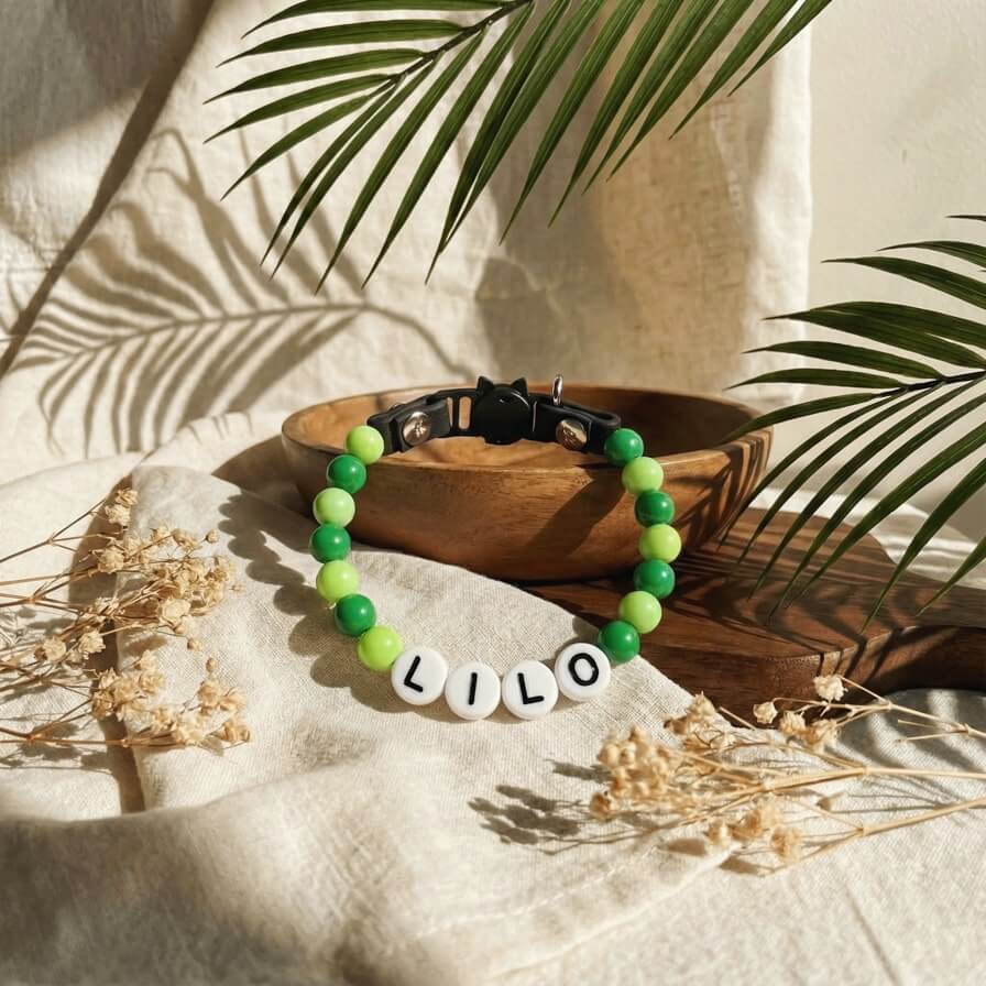 Collier unique pour chat avec son nom - Granny Pop