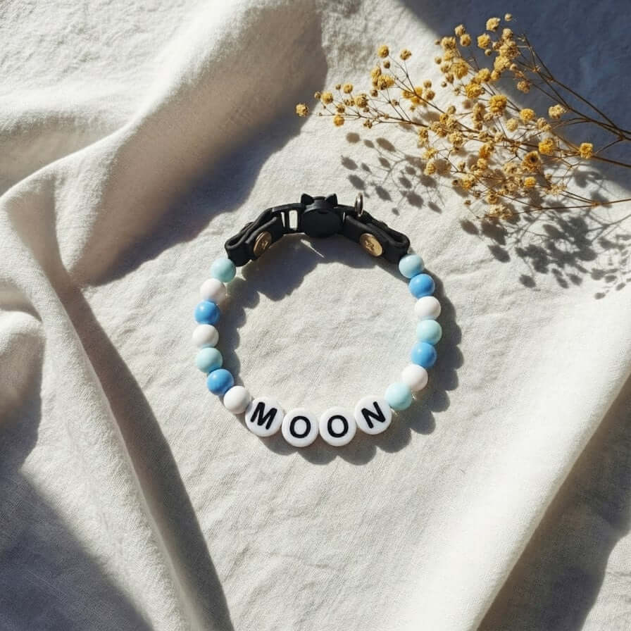 Collier unique pour chat avec son nom - Sky